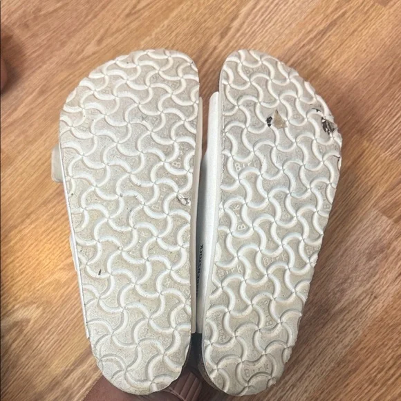 Birkenstock White Double Strap Sandals - Picture 3 of 4